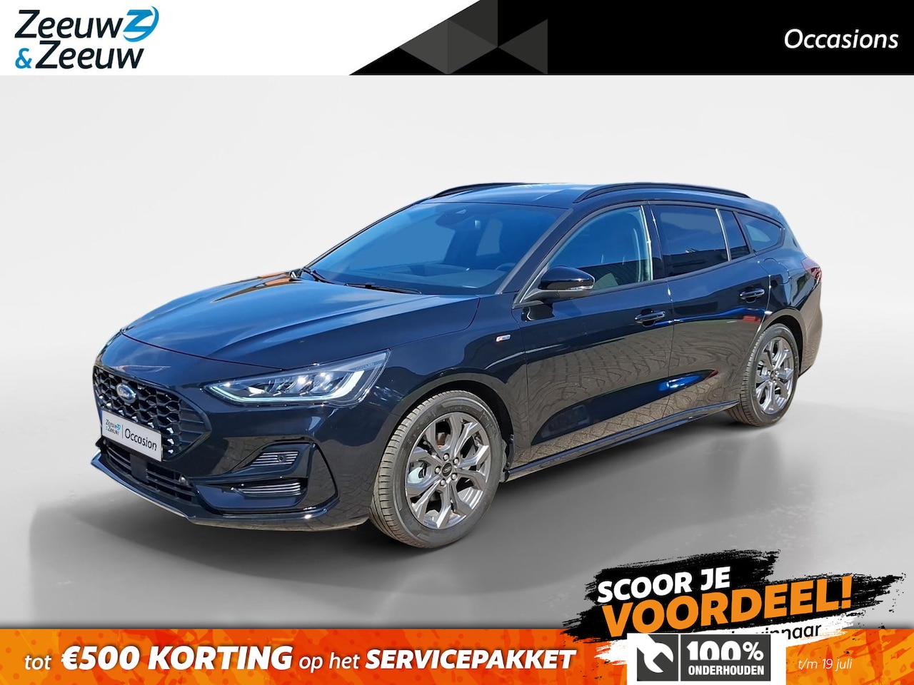 Ford Focus Wagon - 1.0 EcoBoost Hybrid ST Line | Dealeronderhouden | Stoel- stuur en voorruitverwarming | Nav - AutoWereld.nl