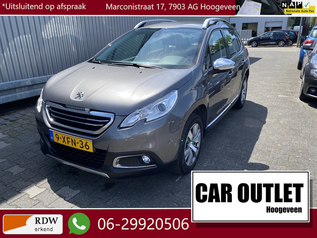 Peugeot 2008 - 1.2 VTi Allure Leer/Stof, Clima, CC, Navi, PDC v/a, LM, Afn.Trekh, nw. APK – Inruil Mogeli - AutoWereld.nl