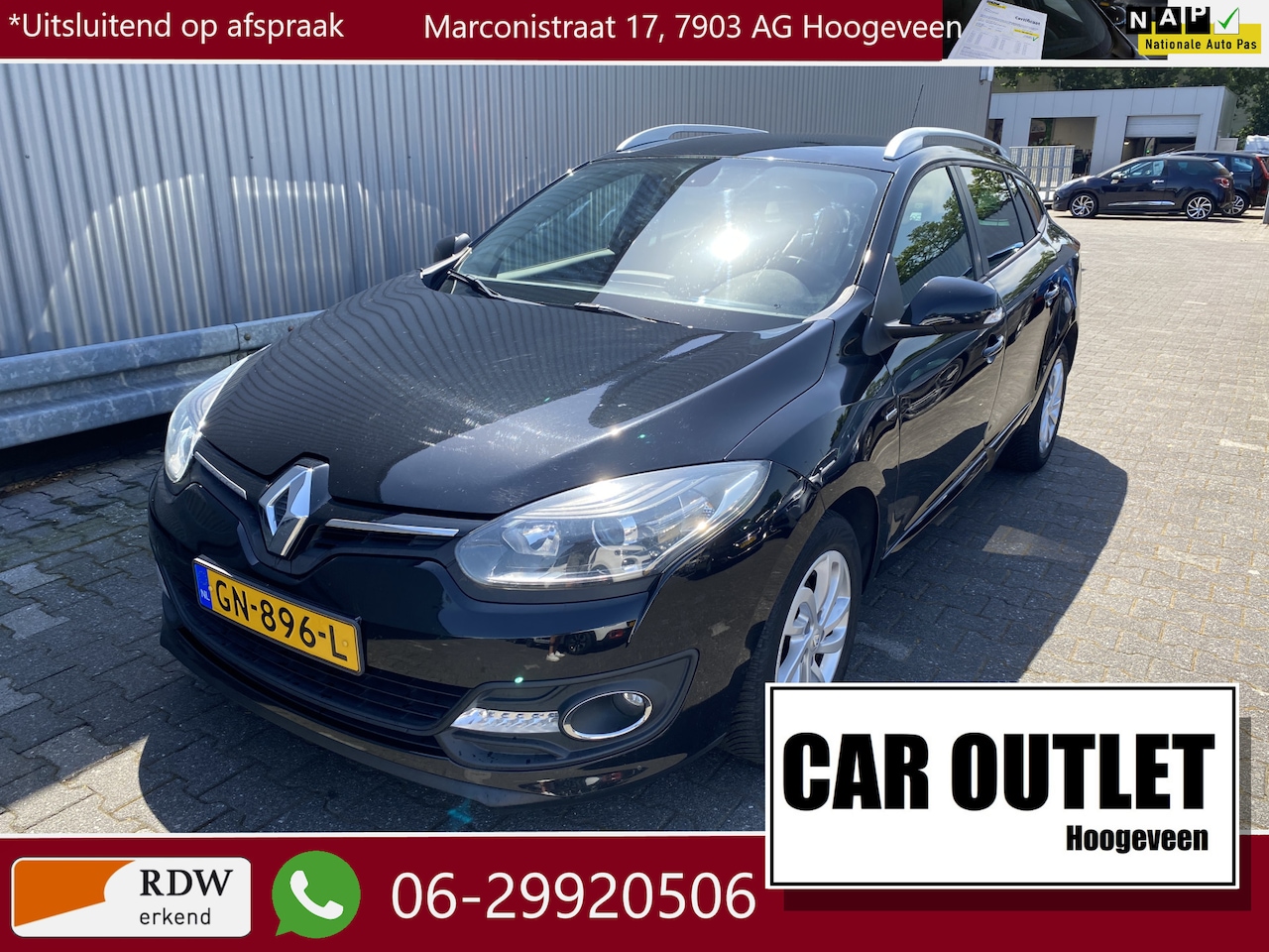 Renault Mégane Estate - 1.2 TCe Limited Navi, Clima, CC, PDC, LM, Trekh, – Inruil Mogelijk – - AutoWereld.nl