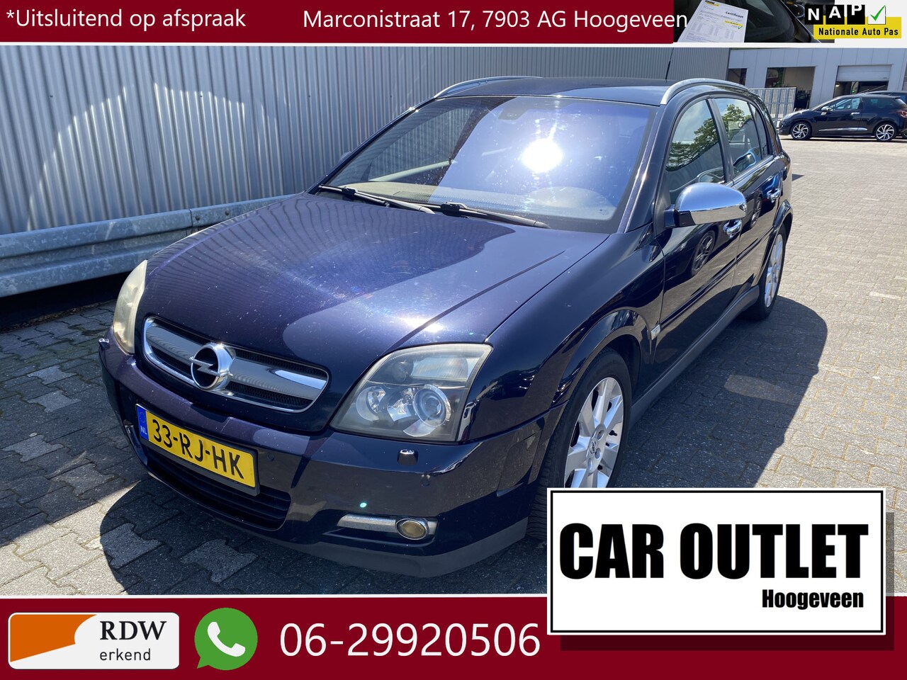 Opel Signum - 3.2 V6 Elegance Leer, AUTOMAAT, CC, PDC, LM, Afn.Trekh, – Inruil Mogelijk – - AutoWereld.nl