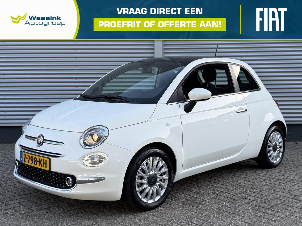Fiat 500 - 1.0 Hybrid Dolcevita Finale | Panoramadak | Airco | - AutoWereld.nl
