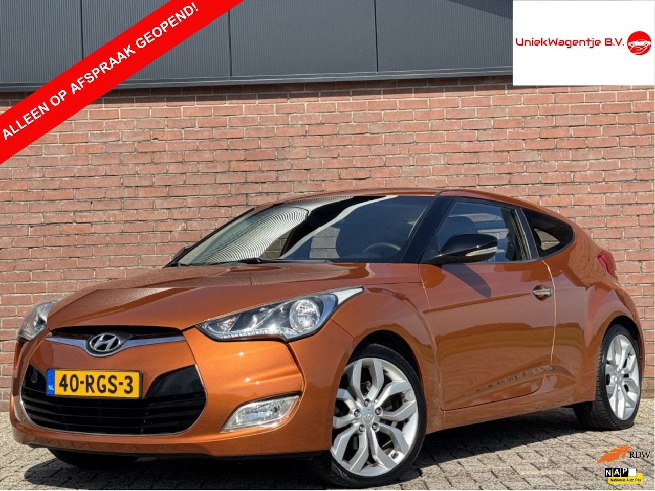 Hyundai Veloster - 1.6 GDI I-CATCHER | LEDER! | NAVI! | CAMERA! - AutoWereld.nl