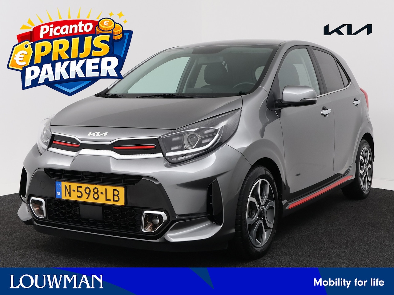Kia Picanto - 1.0 DPi GT-Line | Navigatie | Climate Control | Apple Carplay/Android Auto | Camera | Prij - AutoWereld.nl