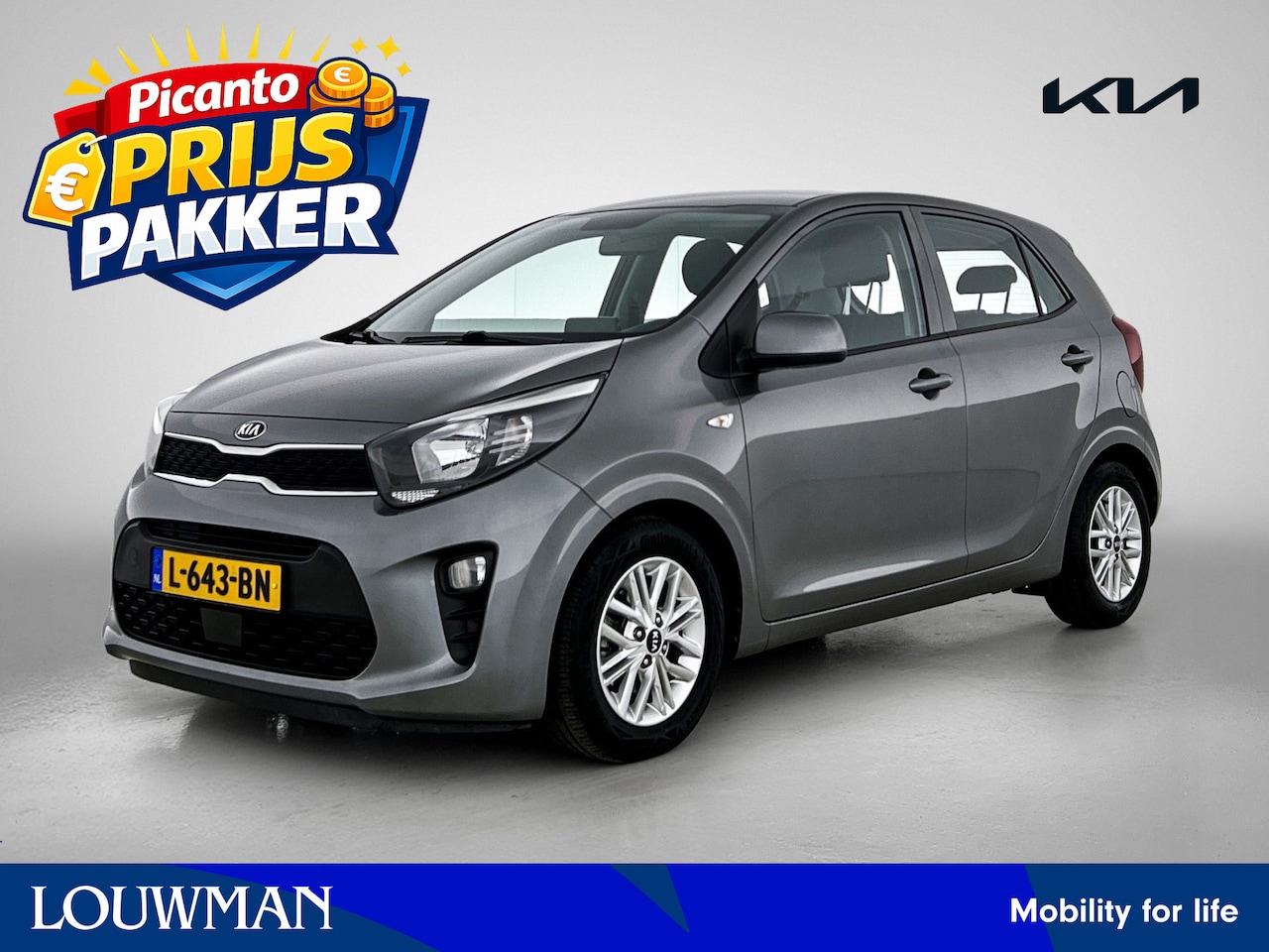 Kia Picanto - 1.0 DPi DynamicLine | Apple Carplay/Android Auto | Airco | LM Velgen | Prijspakker - AutoWereld.nl