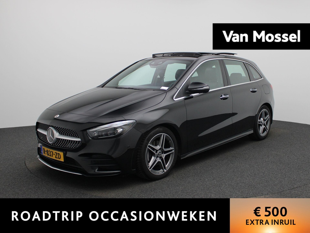 Mercedes-Benz B-klasse - 180 Premium Plus AMG | AUTOMAAT | PANORAMADAK | CAMERA | NAVIGATIE | LED | HALF-LEDER - AutoWereld.nl