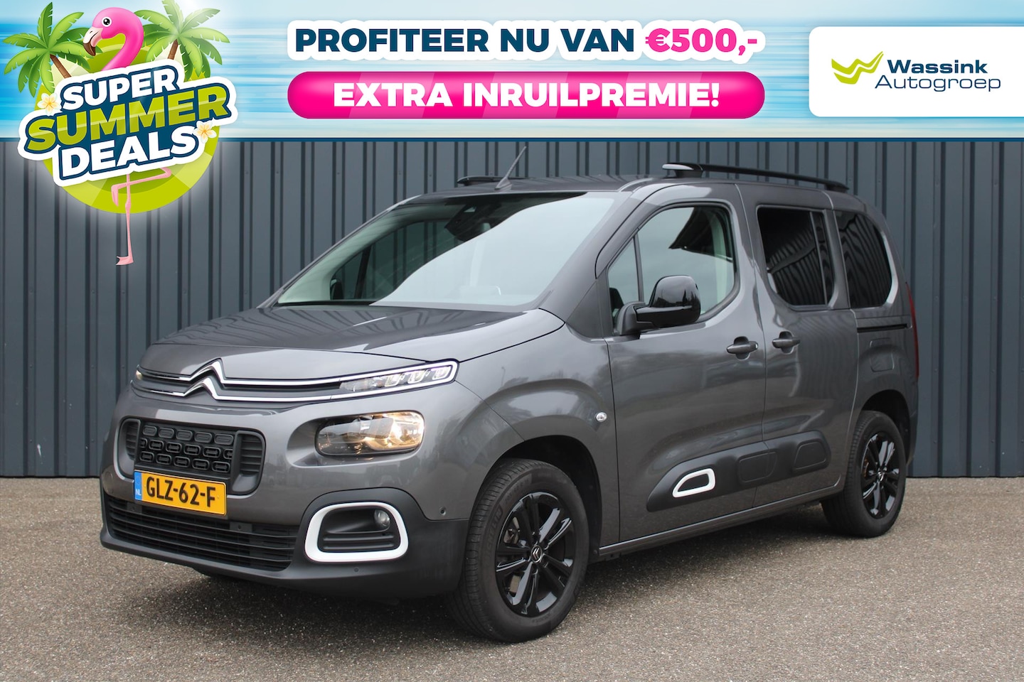Citroën Berlingo - 1.2 Turbo 130pk Automaat Shine Climate Control | Super Summer Deals | Camera | Trekhaak 1. - AutoWereld.nl