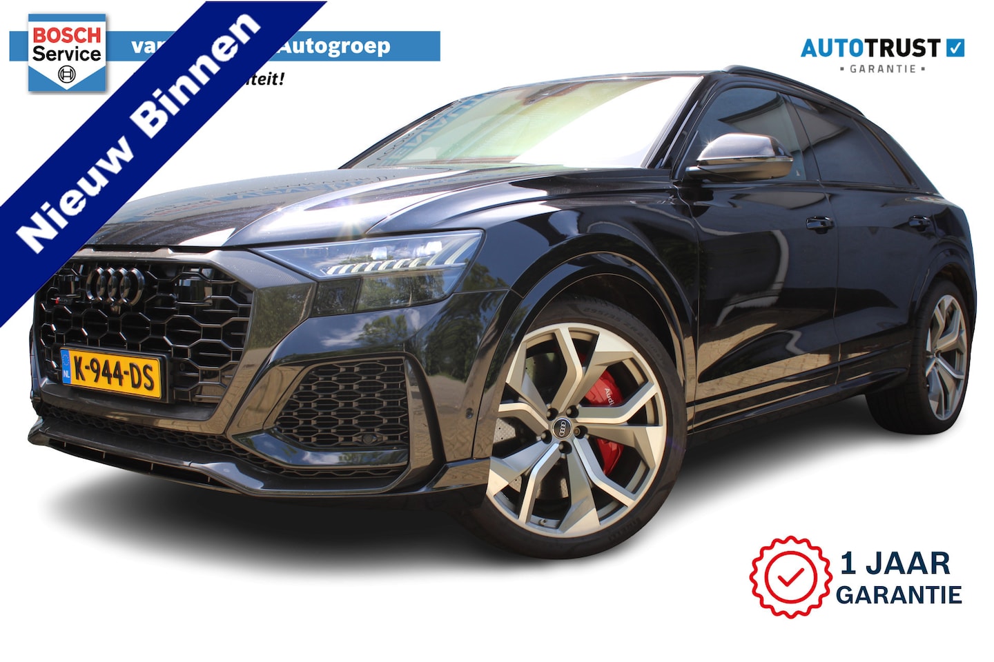 Audi Q8 - 4.0 TFSI RS Q8 quattro 600pk | Keramische remschijven | Alcantara hemel | Luchtvering | Ba - AutoWereld.nl