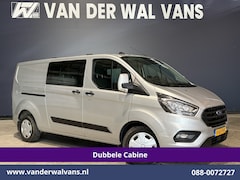 Ford Transit Custom - 2.0 TDCI 131pk L2H1 Dubbele Cabine Euro6 Airco | 5-Zits | Camera | Apple Carplay | LED | 2
