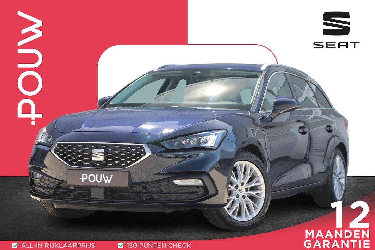 SEAT Leon Sportstourer - 1.4 TSI eHybrid 204pk PHEV Xcellence | Navigatie | Parkeersensoren | Stoel/stuurverwarming - AutoWereld.nl