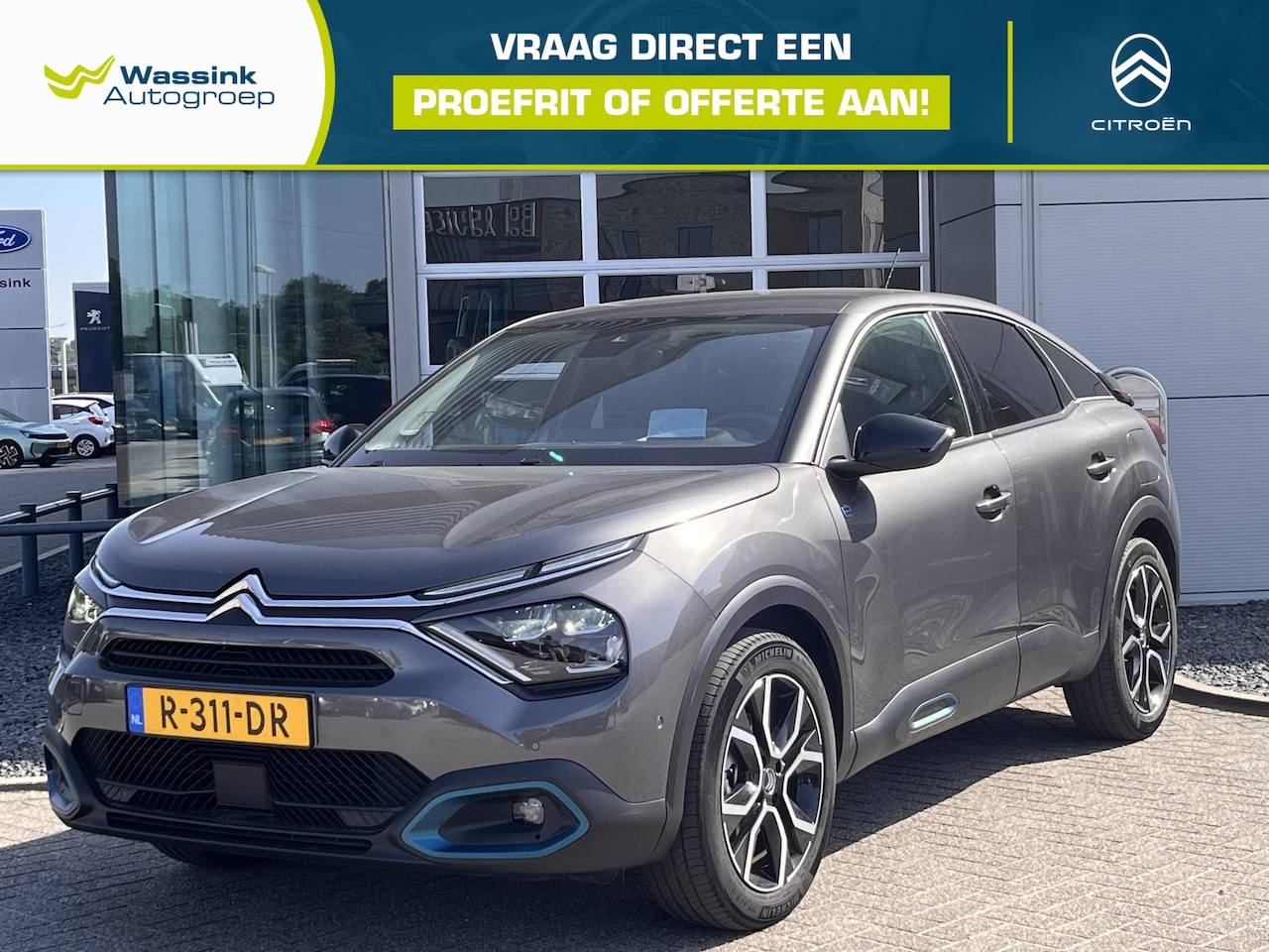 Citroën Ë-C4 - Shine 50 kWh | Leder stof interieur | Parkeer camera | Navigatie | ADAS Systeem | Carplay - AutoWereld.nl