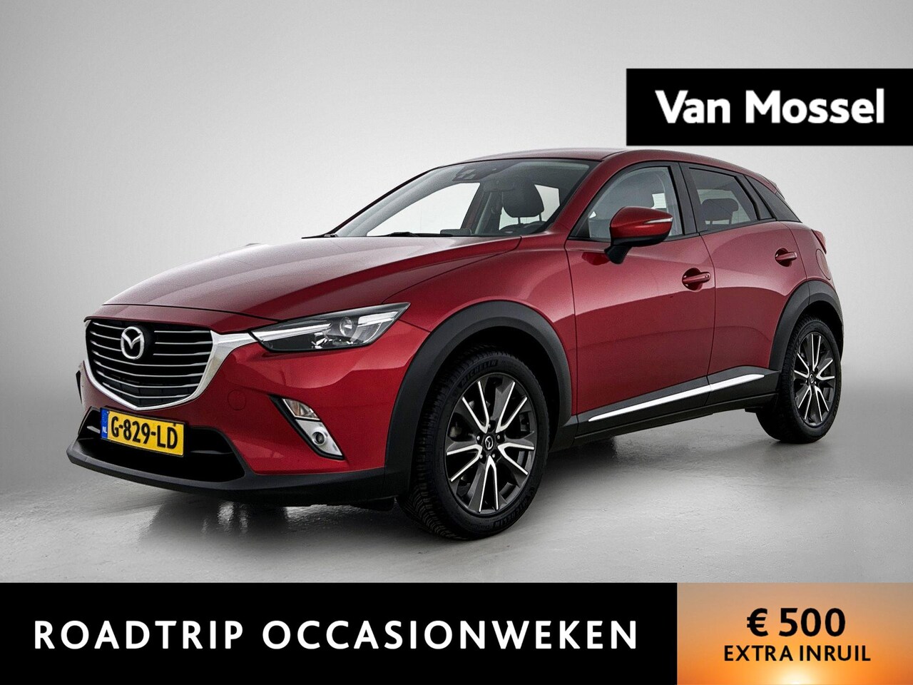 Mazda CX-3 - 2.0 SkyActiv-G 150 GT-M 4WD | LEDER | STOELVERWARMING | NAVIGATIE | BLUETOOTH | - AutoWereld.nl