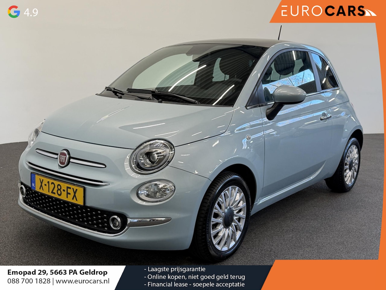 Fiat 500 - 1.0 Hybrid Dolcevita Panoramadak Navigatie Carplay Airco Cruise Control PDC Achter Lichtme - AutoWereld.nl
