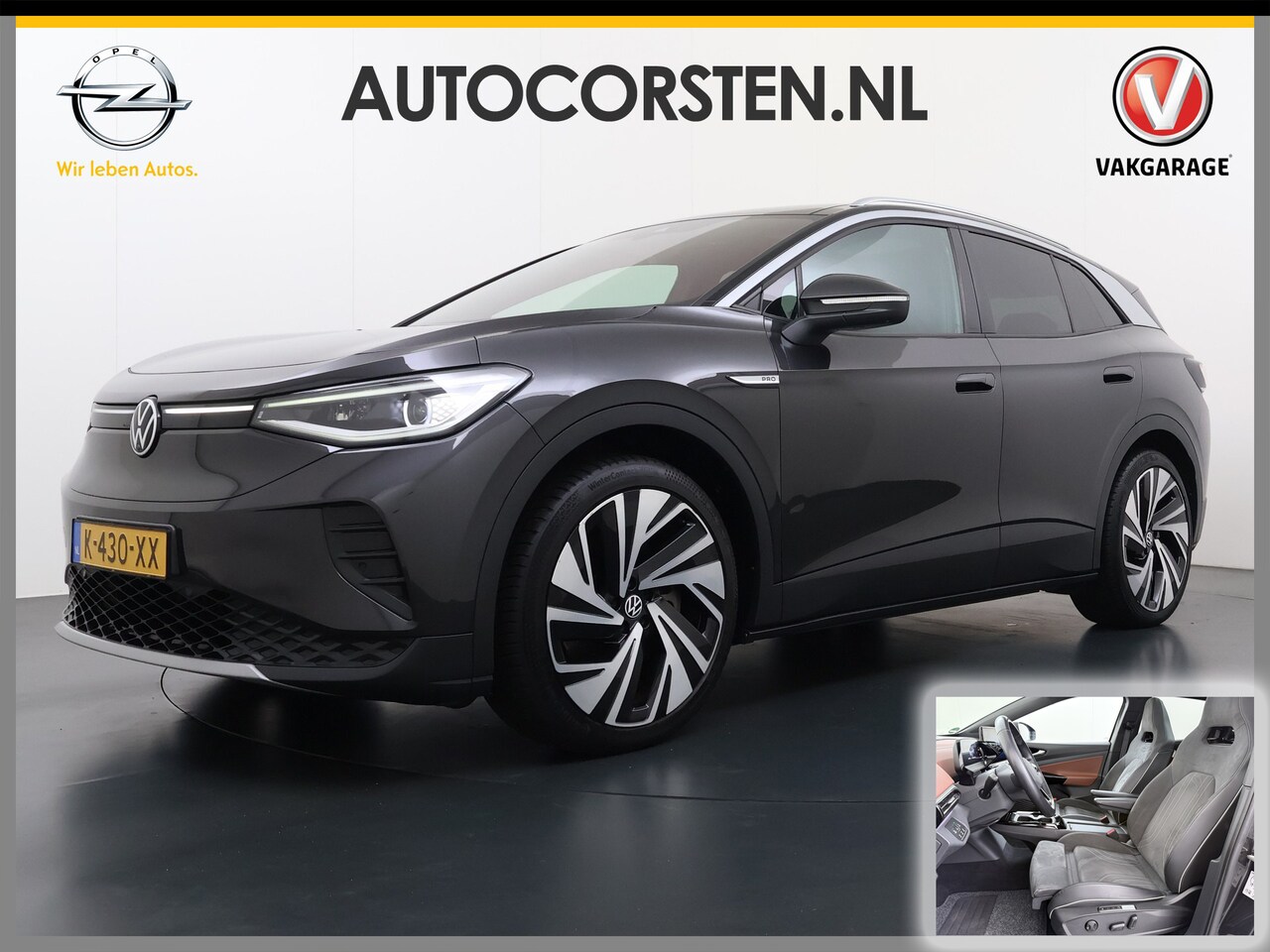 Volkswagen ID.4 - Max 82kWh SOH 93% Warmtepomp Panoramdak Ergo Active+Memory Head-Up Display 360°Camera Stoe - AutoWereld.nl