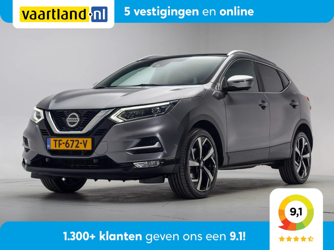 Nissan Qashqai - 1.2 Tekna + Aut. [ Panorama Leder LED 360°-camera ] - AutoWereld.nl