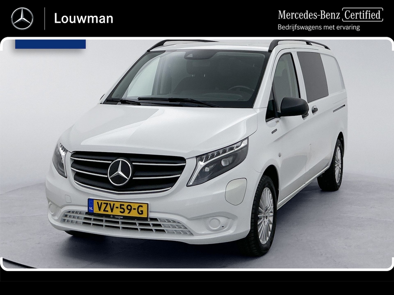 Mercedes-Benz eVito - eVito Lang 66 kWh DC 266km WLTP Dubbele cabine Led Schuifdeur L+R 5-zitplaatsen Navigatie - AutoWereld.nl