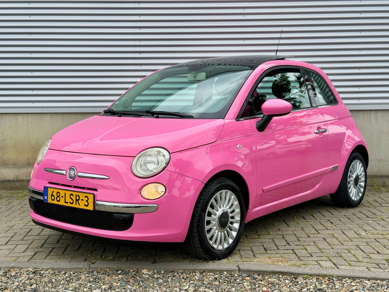Fiat 500 - 1.2 Rosa Automaat Pinky Panter [ Panoschuifdak,ecc,lmv ] - AutoWereld.nl
