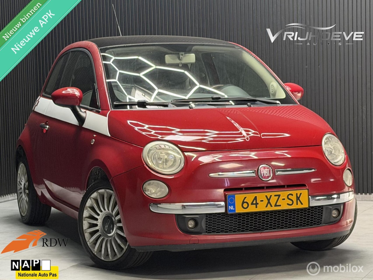Fiat 500 - 1.4-16V Lounge|NIEUW APK|NAP|AIRCO|ELEKPAKKET - AutoWereld.nl