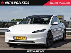 Tesla Model 3 - RWD 60 kWh Highland LFP Accu Panoramadak Zwart Leder 18" incl. BTW
