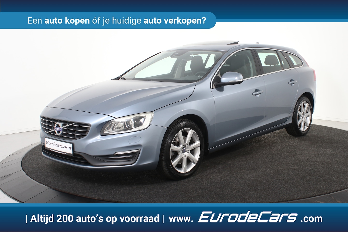 Volvo V60 - 1.5 T3 Polar+ *Leer*Navigatie*Schuifdak*Stoelverwarming* - AutoWereld.nl