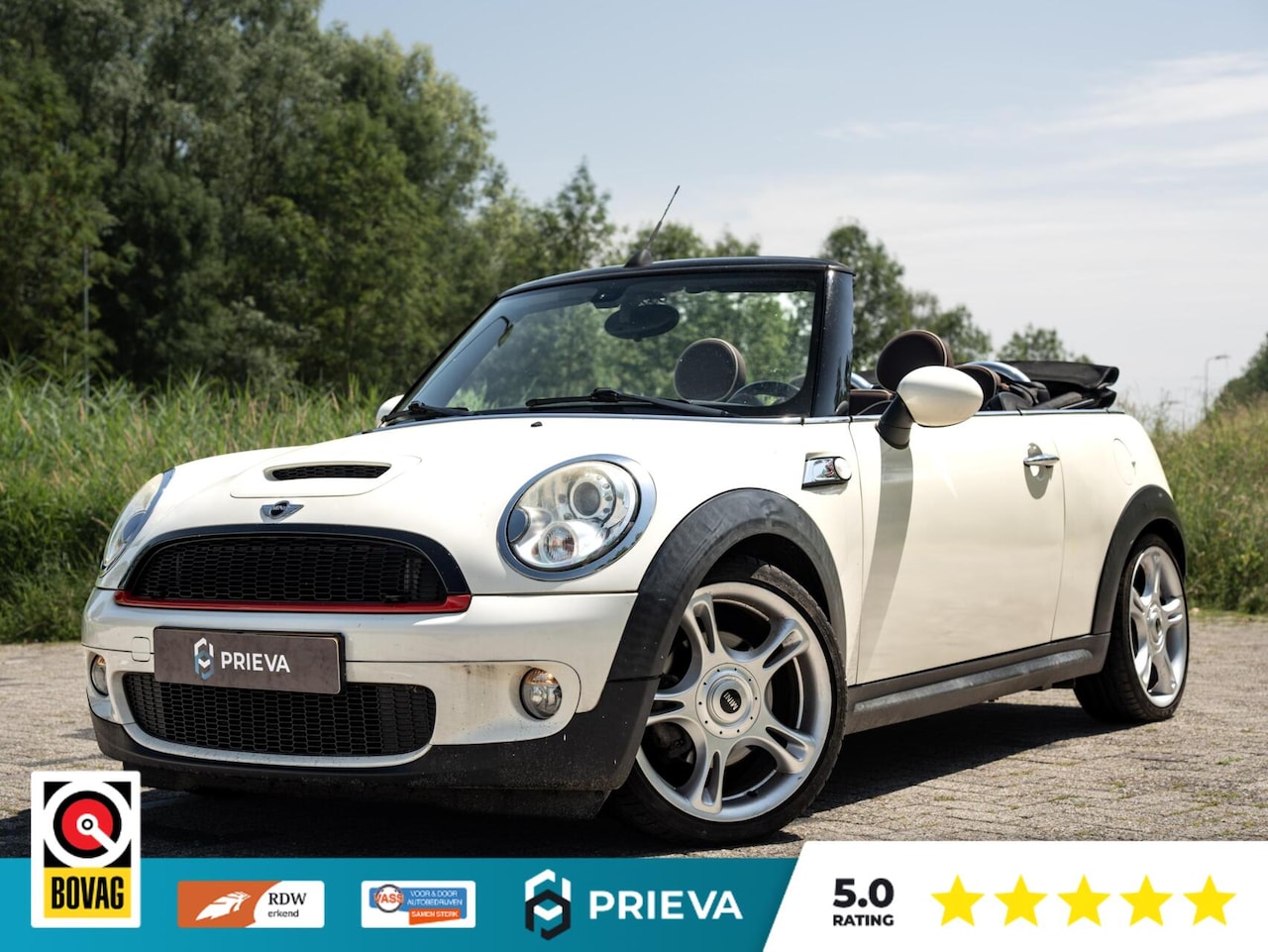 MINI Cabrio - 1.6 Cooper S Chili|Leder|Xenon|Cruise| Pops & Bangs | Gr. Beurt - AutoWereld.nl