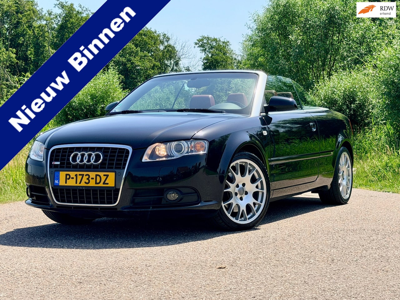 Audi A4 Cabriolet - 2.0 TFSI Automaat Leder Clima Navi Stoelverwarming Dealer Onderhouden Youngtimer BTW - AutoWereld.nl