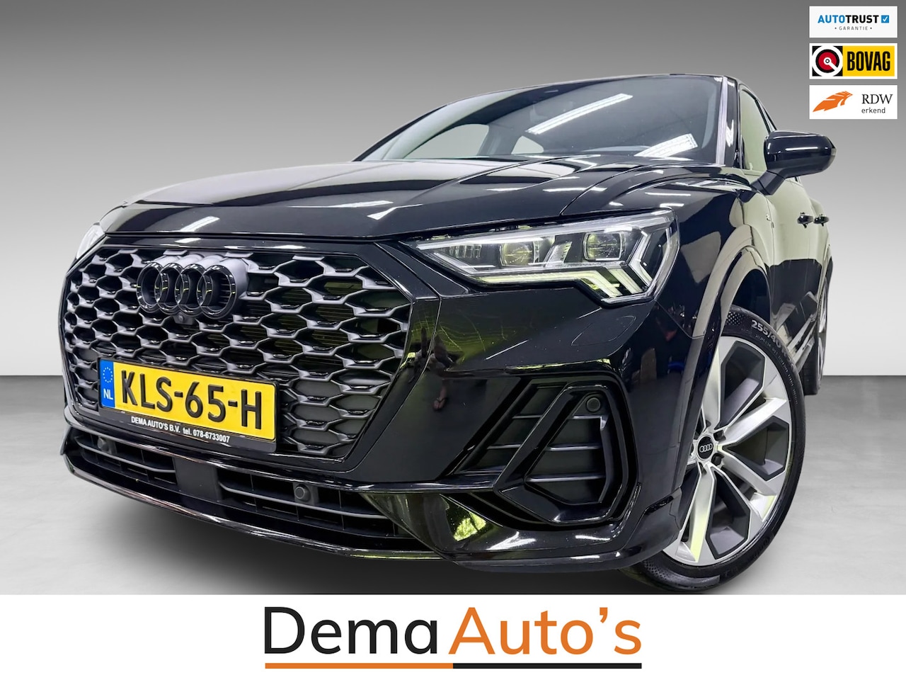 Audi Q3 Sportback - 35 TFSI 2X S-LINE BLACKLINE SOH-TEST 20'' SFEERVERL/CARPLAY/ADAPT-CR/DAB/SONOS/ELECTR-STOE - AutoWereld.nl