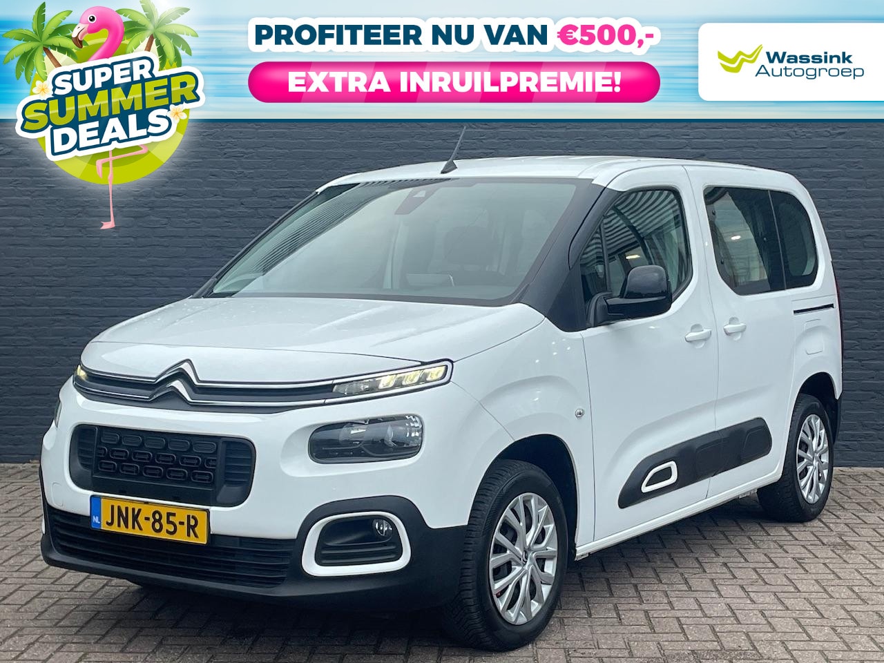 Citroën Berlingo - 1.2 PureTech 130pk EAT8 Feel | Sensoren Achter | Automaat | Navigatie | CarPlay | - AutoWereld.nl