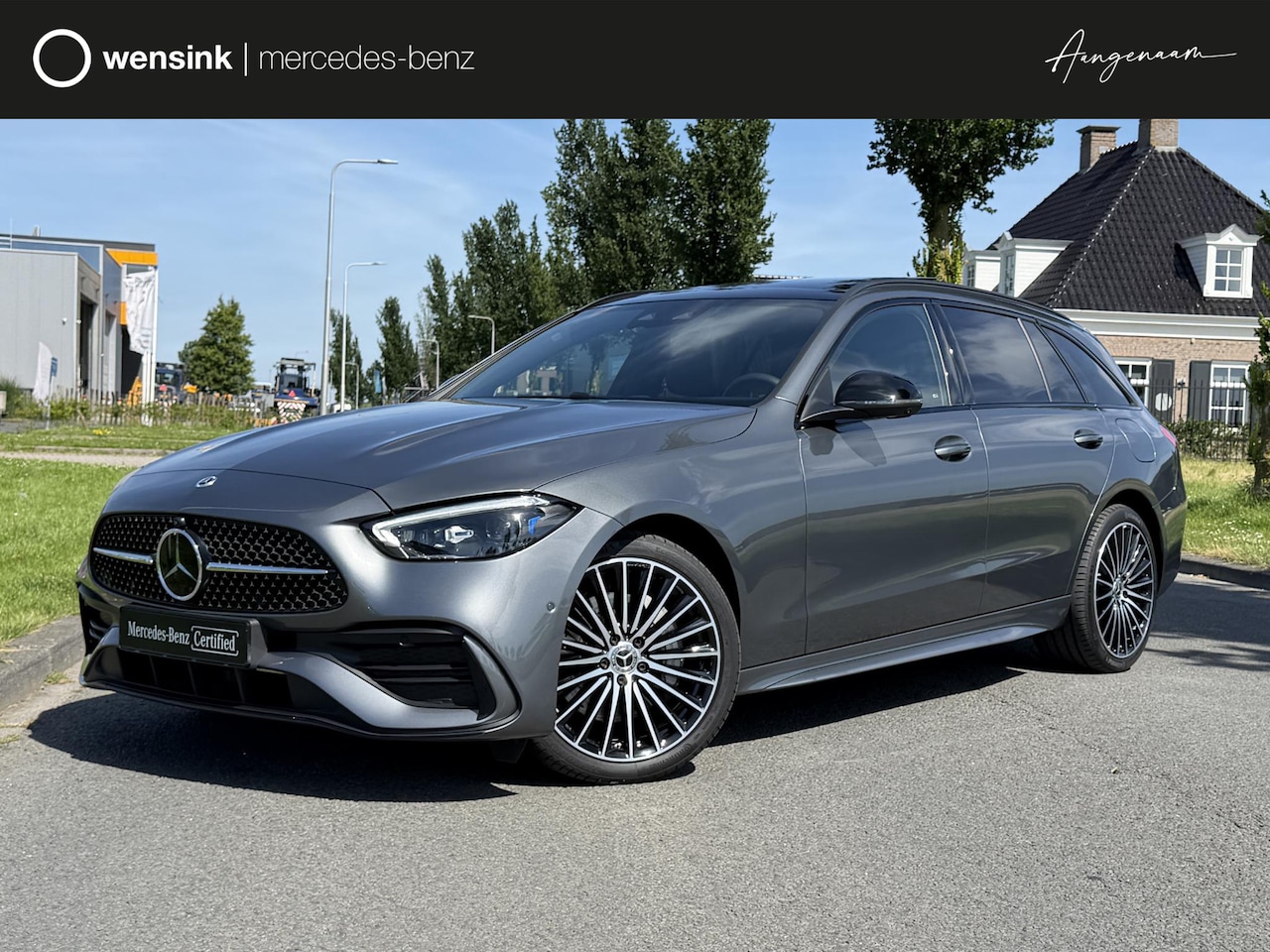 Mercedes-Benz C-klasse Estate - 300e Business Solution AMG | Panoramaschuifdak | Burmester | Rijassistentiepakket | DIGITA - AutoWereld.nl