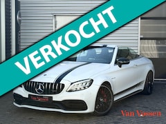 Mercedes-Benz C-klasse Cabrio - AMG C63 |Burmester|Camera||Leer|476 PK|CABRIO|MEMORIESTOELEN|SFEERVERLICHTING|CARPLAY|