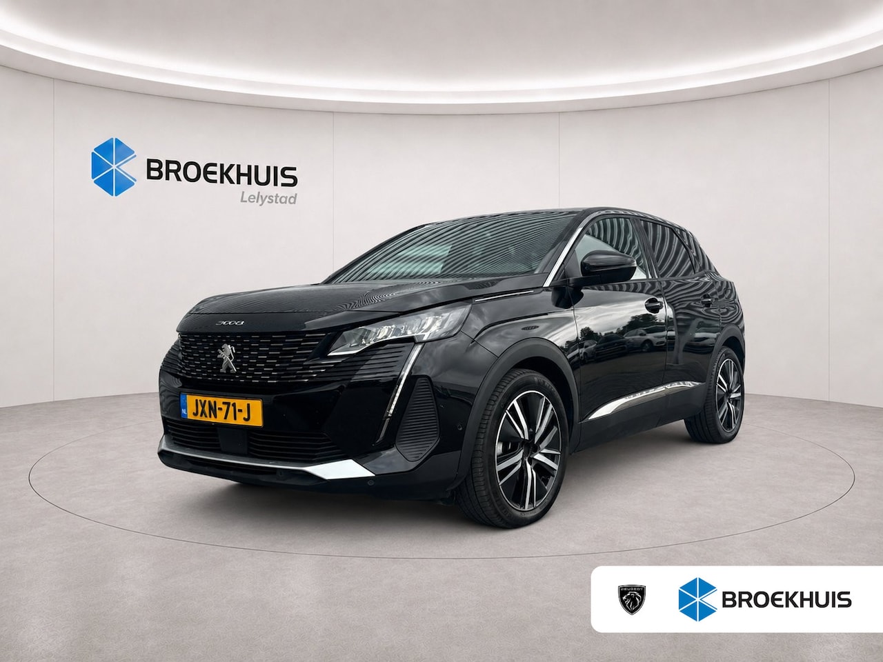 Peugeot 3008 - 1.6 HYBRID 225PK ALLURE PACK BUSINESS AUTOMAAT / NAVI / LEDER / CLIMA / PDC / 19" LMV / CA - AutoWereld.nl