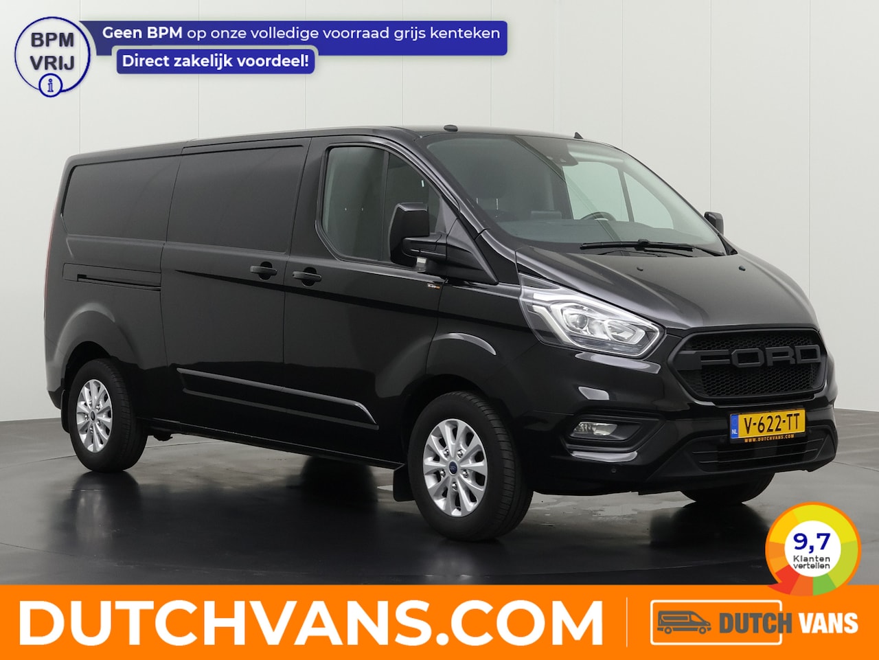 Ford Transit Custom - 2.0TDCI Automaat Lang Limited | Navigatie | Camera | Airco | Cruise | Trekhaak | 3-Zits - AutoWereld.nl
