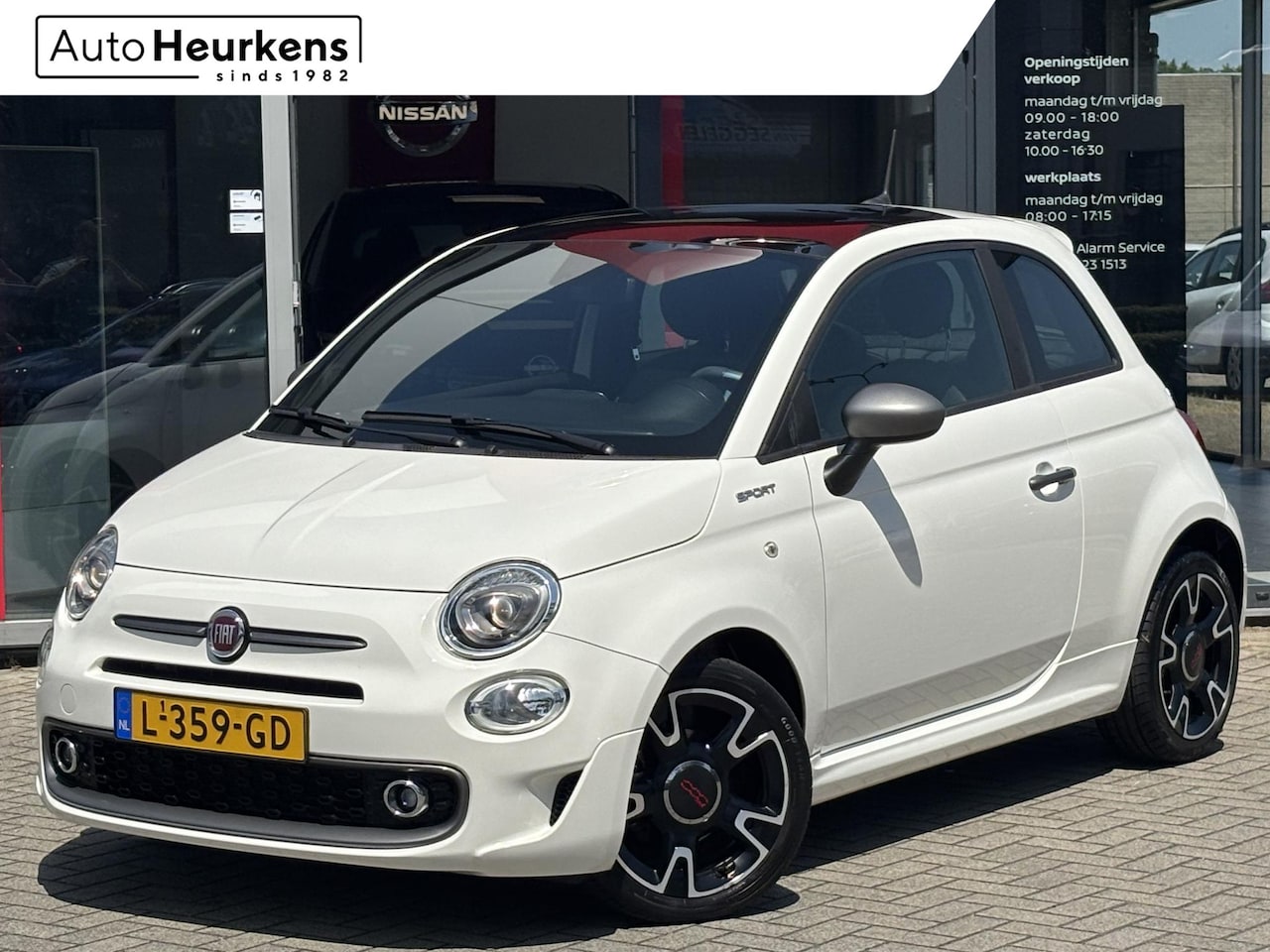 Fiat 500 - 1.0 Hybrid Sport | Panoramadak | Navigatie | 16 inch | - AutoWereld.nl
