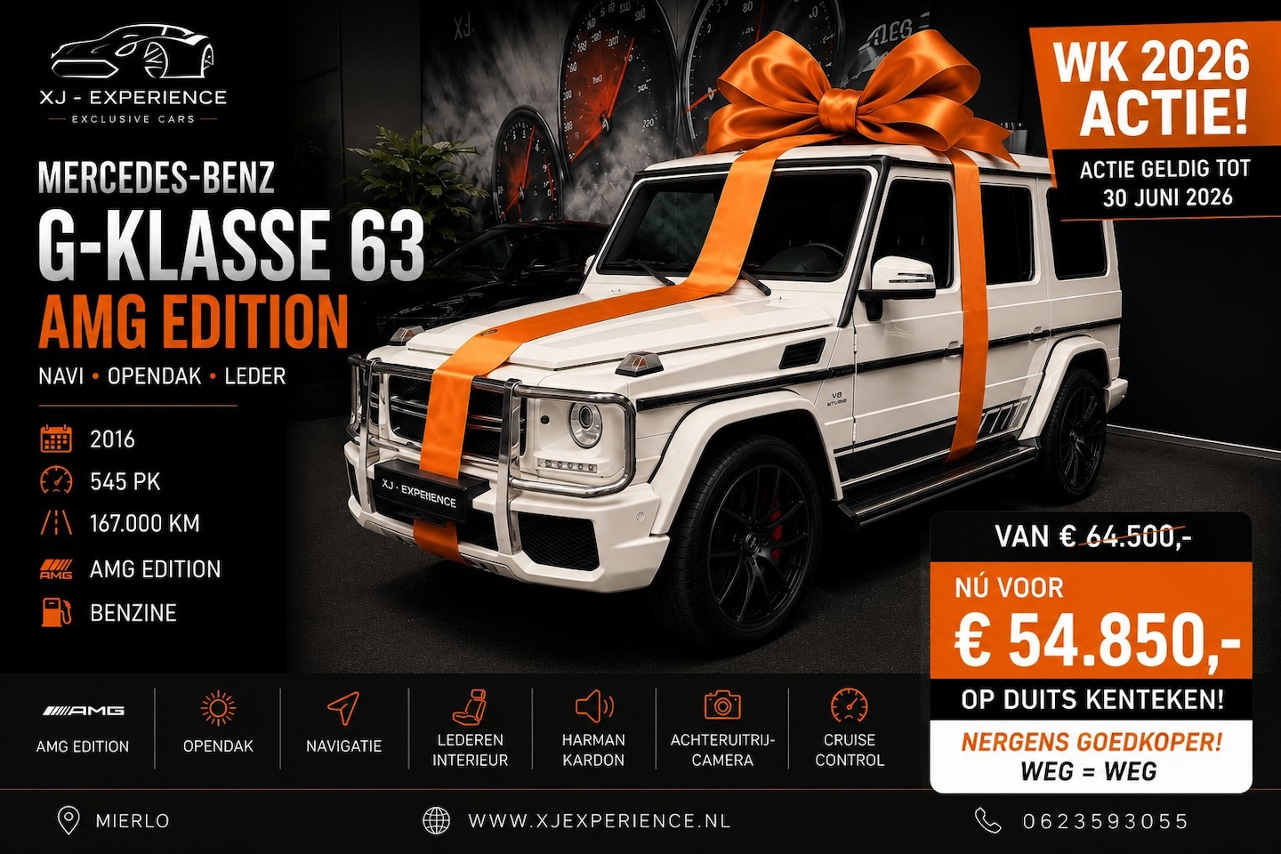 Mercedes-Benz G-klasse - 63 AMG Edition Navi Opendak Leder - AutoWereld.nl