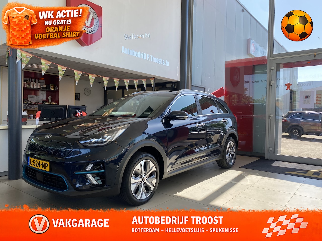 Kia e-Niro - DynamicPlusLine 39 kWh,100% SOH,1E Eigenaar,Automaat,Panoramadak,Navigatie,Achteruitrijcam - AutoWereld.nl