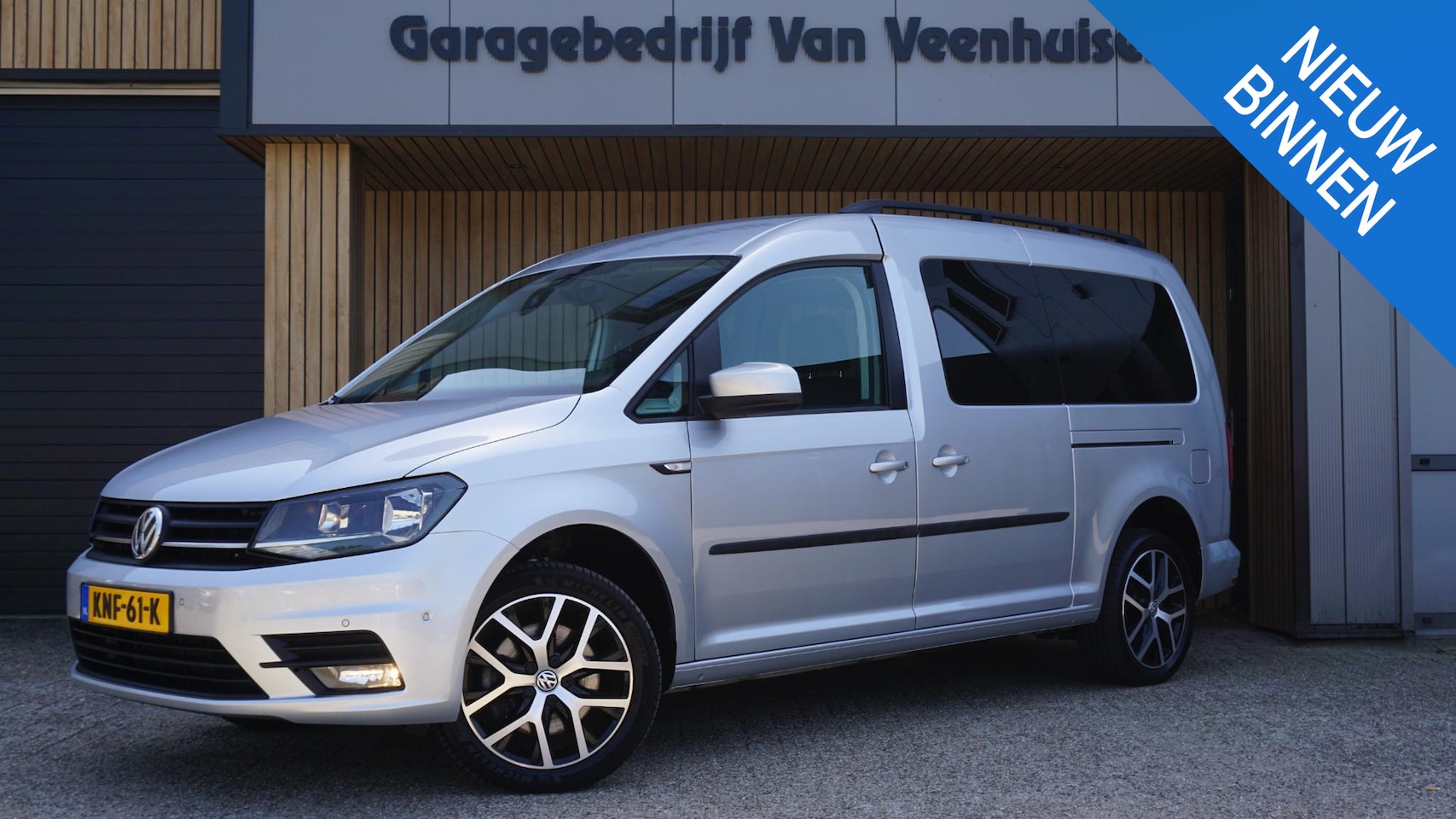 Volkswagen Caddy Maxi - 1.4 TSI 125pk 7-Zits Edition 2x Schuifdeur Leder Navi Stoelverwarming 17inch LM *1e Eigena - AutoWereld.nl