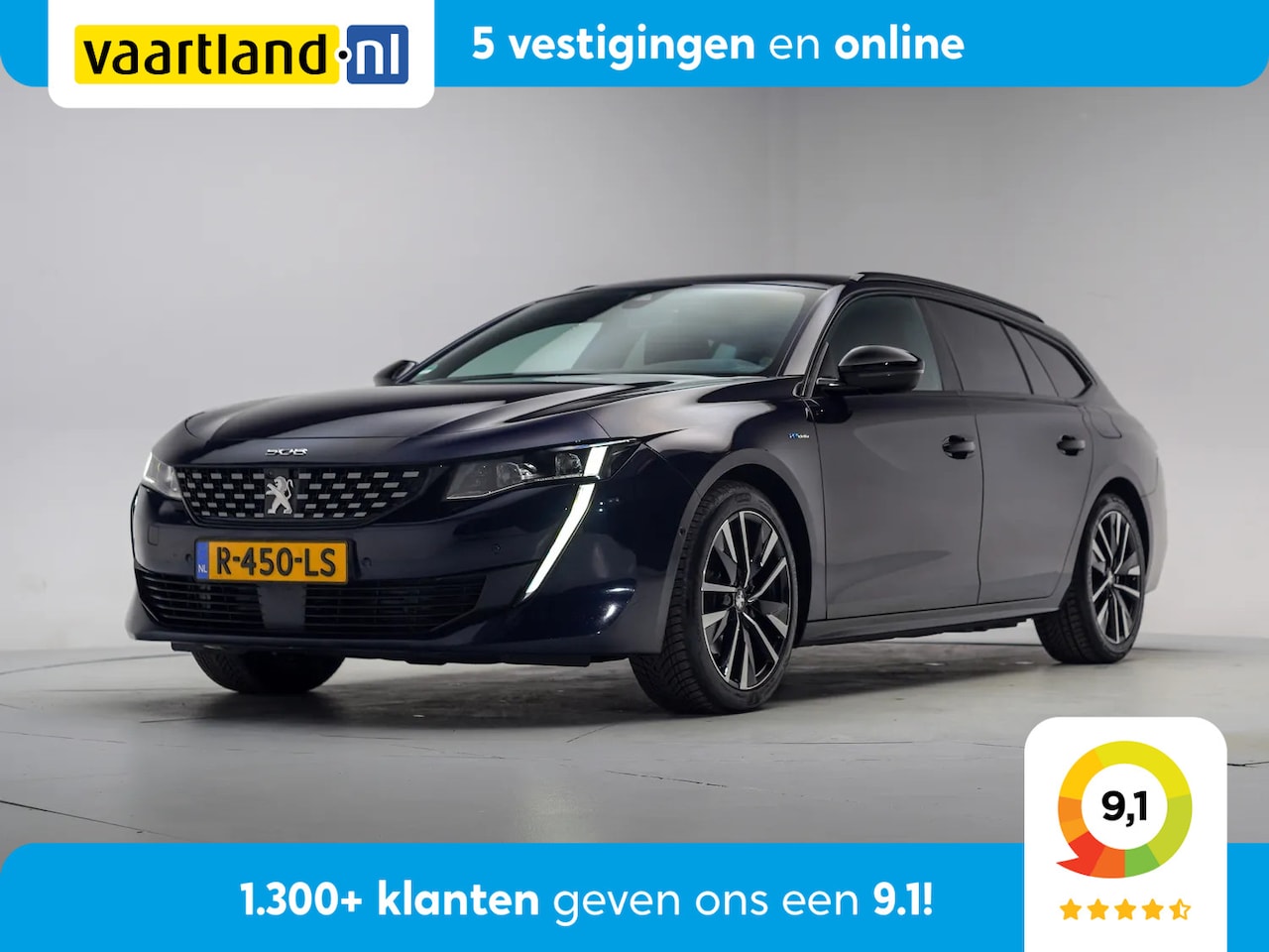 Peugeot 508 - 1.6 HYbrid GT Pack Business Aut. [ Navi 360°Cam Stoelverwarming Sfeerverlichitng] - AutoWereld.nl