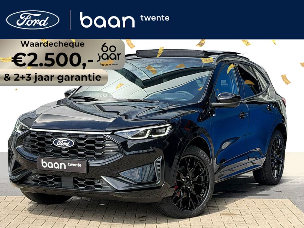 Ford Kuga - 2.5 PHEV ST-Line X | Black Package | Matrix LED | Panorama dak | Trekhaak wegkl. | Agate B - AutoWereld.nl