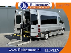 Mercedes-Benz Sprinter - 314 CDI AUTOMAAT EURO 6 / FLEXI-TRANS ROLSTOELBUS + LIFT / L2H2 / 9 PERSOONS / CAMERA / AI