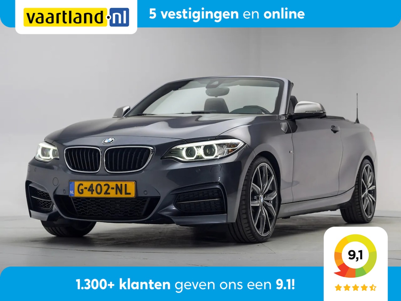 BMW 2-serie Cabrio - M235i High Executive Aut. [ Leder Harman/Kardon Stoelverwarming Memory ] - AutoWereld.nl