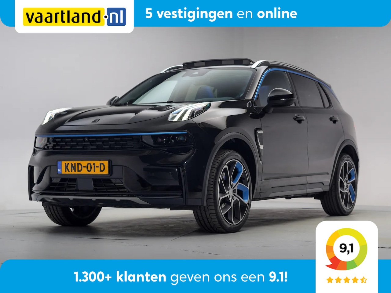Lynk & Co 01 - 1.5 PHEV MY23 Zwart [ Zwarte hemel Pano Navi ] - AutoWereld.nl