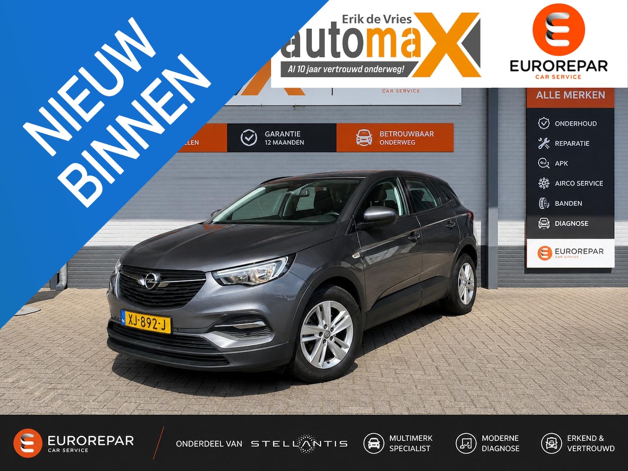 Opel Grandland X - 1.2 Turbo Online Edition |CarPlay!|Navi!|Automaat!| - AutoWereld.nl