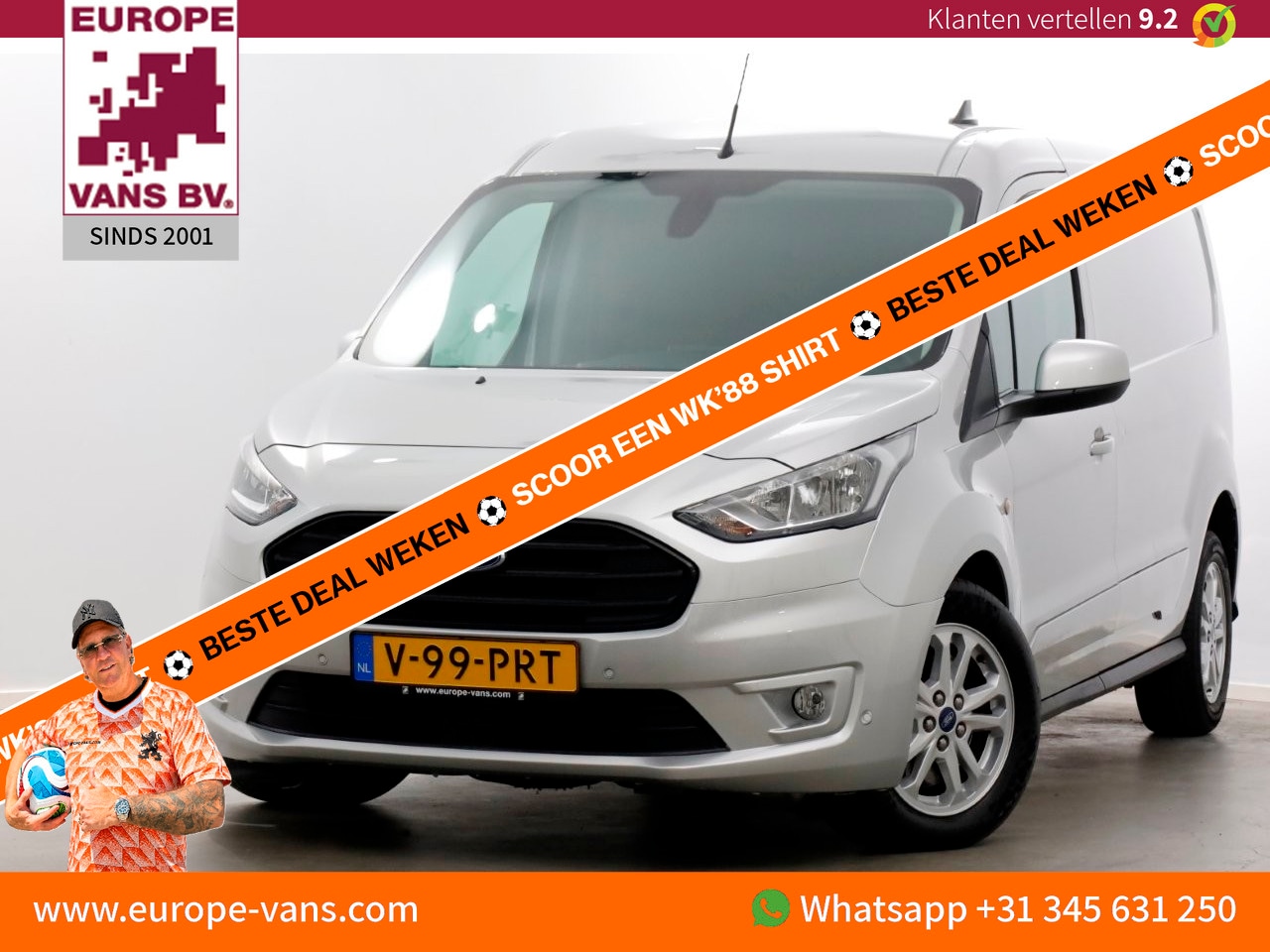 Ford Transit Connect - 1.5 EcoBlue 100pk L2 Limited Airco/Navi/Camera 12-2022 - AutoWereld.nl
