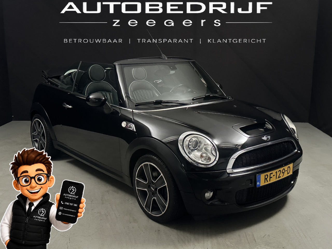 MINI Cabrio - Cooper S 1.6 *AC*Heatseat*Cabrio*Zeer goed onderhouden* - AutoWereld.nl