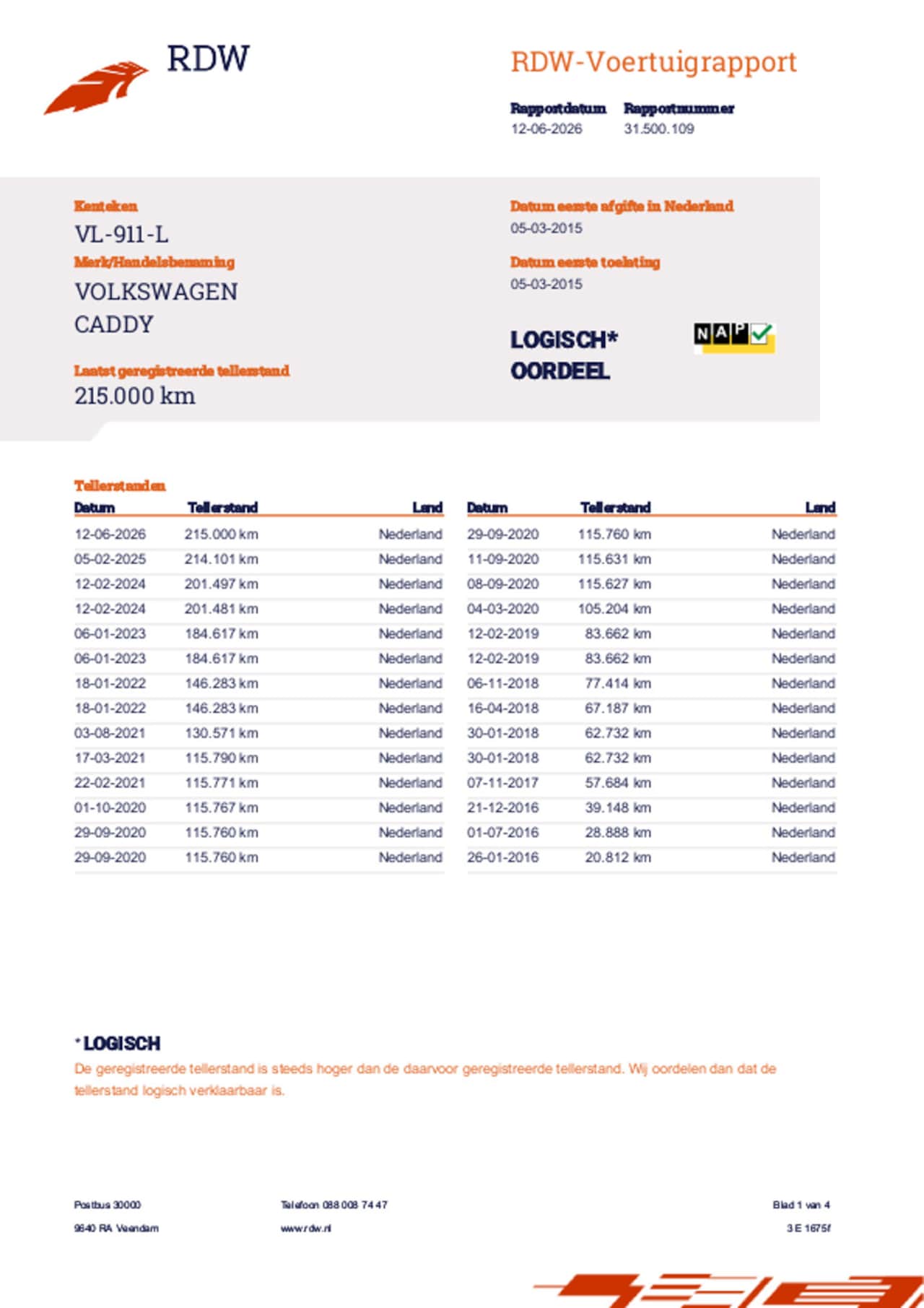 Volkswagen Caddy Maxi - 1.6 TDI imperiaal Navi Cruise Airco