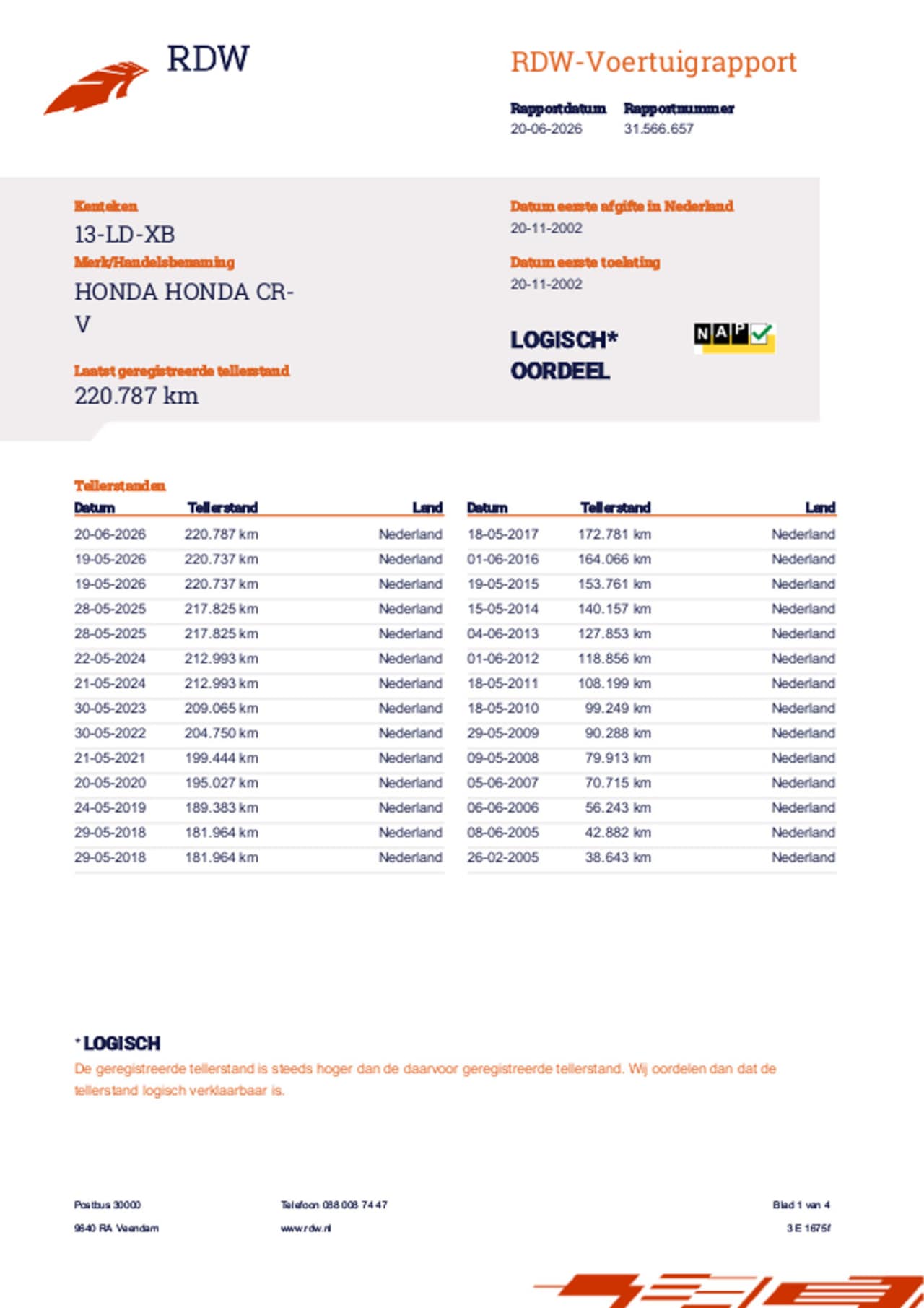 Honda CR-V - 2.0i ES 1e Eig. Dealer Ond. Apk nw
