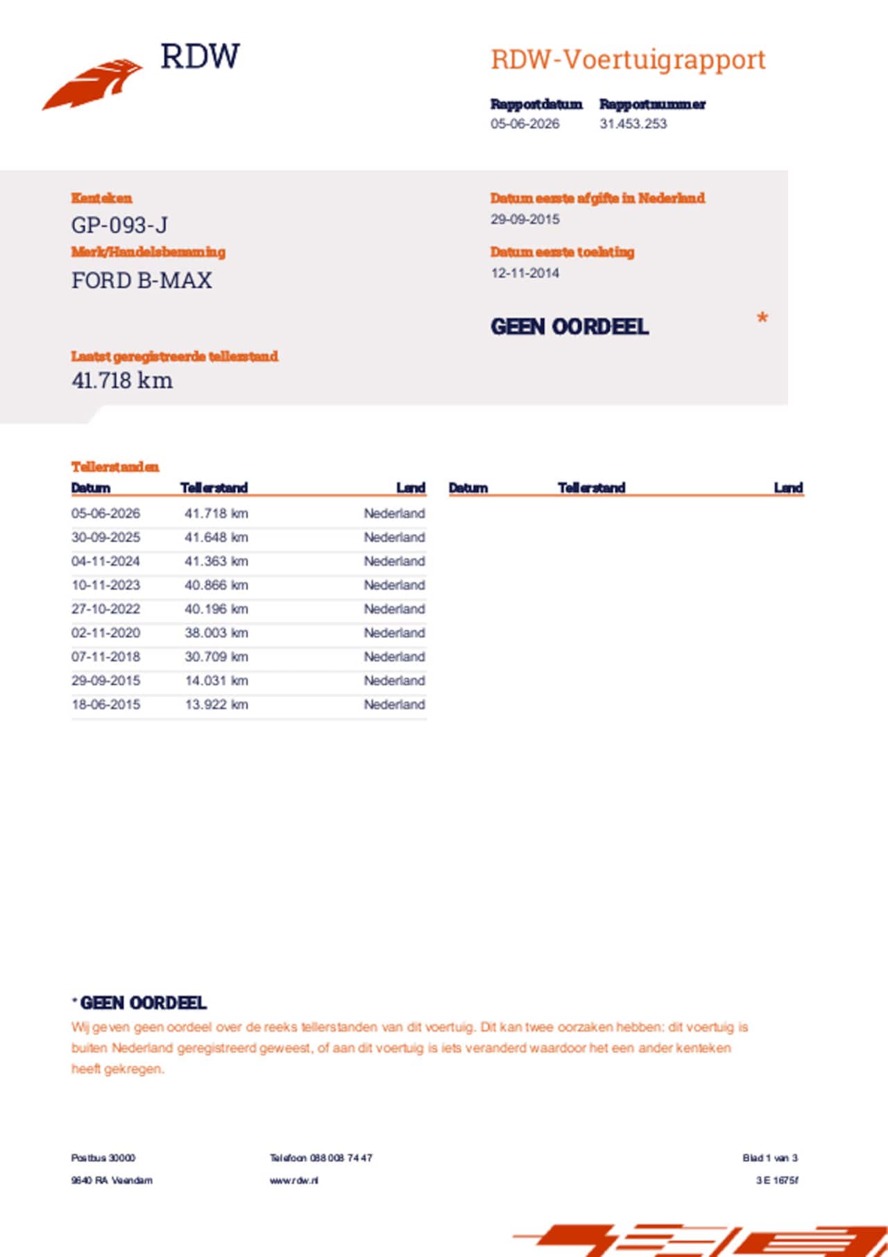 Ford B-Max - 1.0 EcoBoost Titanium Ford Dealer Onderhouden
