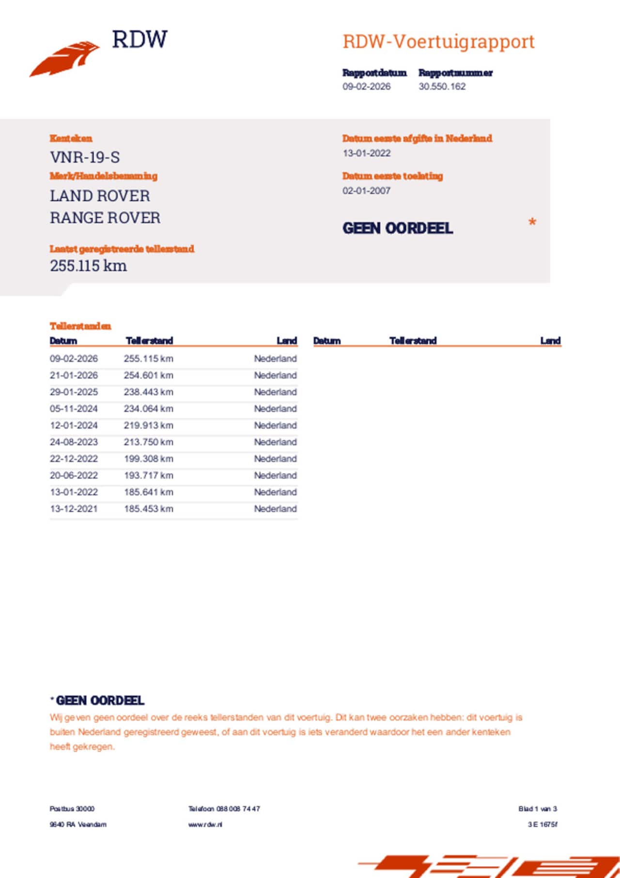 Land Rover Range Rover Sport - TDV6 , Grijs Kenteken , Nw APK , Zeer nette Staat.