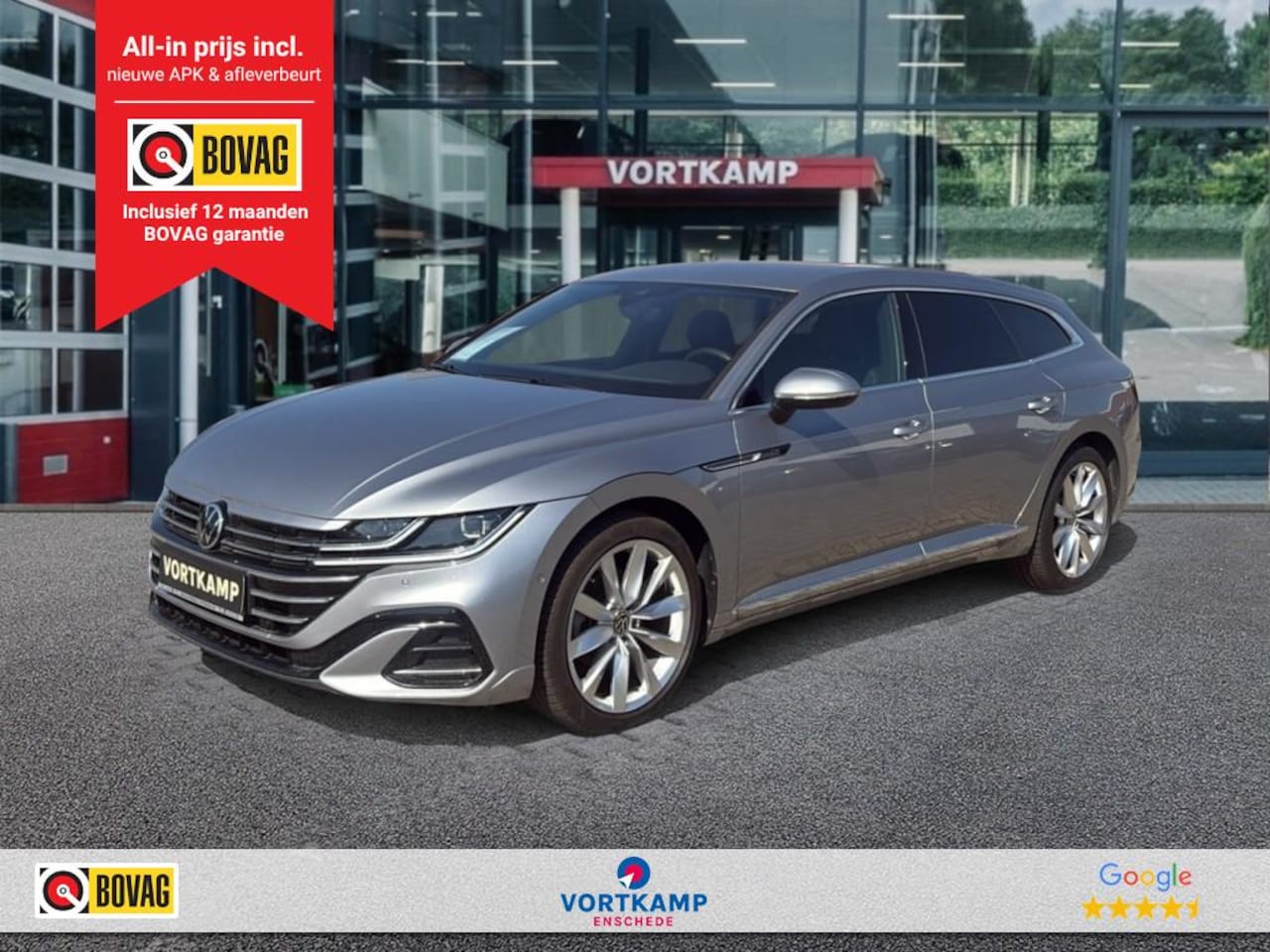 Volkswagen Arteon Shooting Brake - 1.4 TSI DSG R-LINE BUSINESS+ TREKHAAK/ELEKKLEP/360CAM/ACC/STOELVERW - AutoWereld.nl