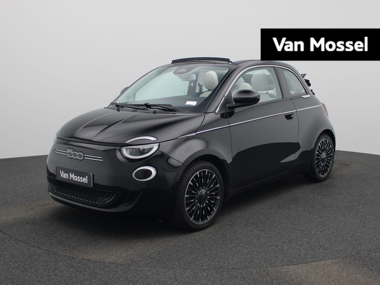 Fiat 500e - 500e 42 kWh La Prima | Cabrio | Camera | Navigatie | Leder | - AutoWereld.nl