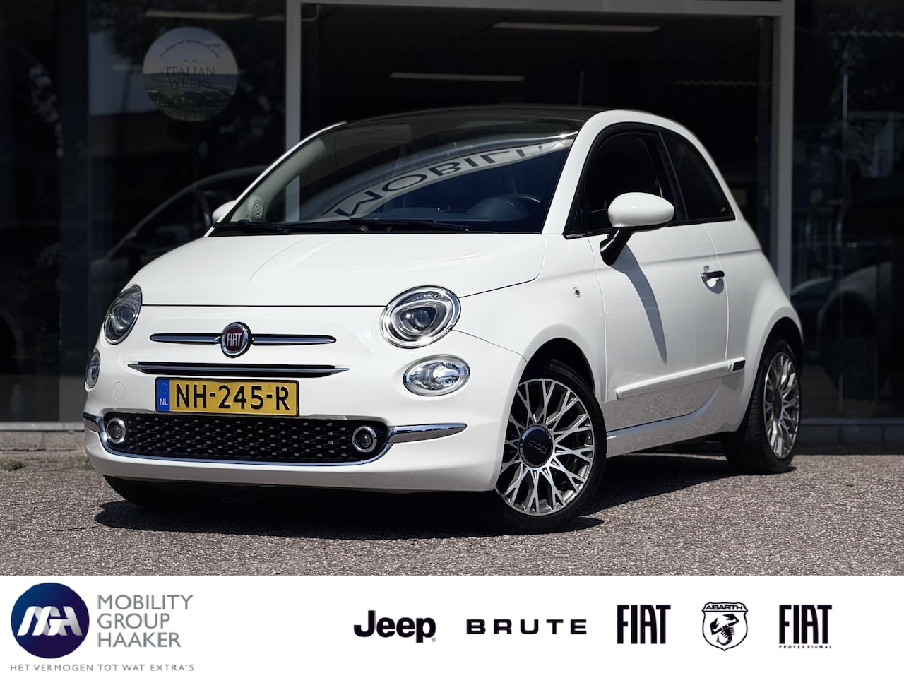 Fiat 500 - 0.9 TwinAir Turbo Lounge | parkeersensoren | Navi | Panoramadak - AutoWereld.nl